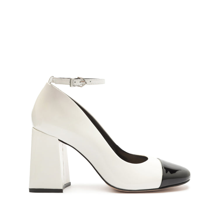 Charlotte Mills - Jill - Pearl Encrusted Pointed Bridal Block Heel | The  White Collection
